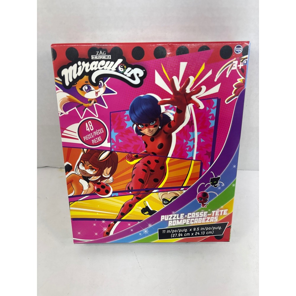 Miraculous Ladybug 48 Piece Jigsaw Puzzle TCG Toys Zag Heroez Kids Activity